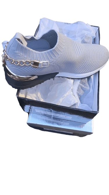 Chain Heel Slip On Trainers